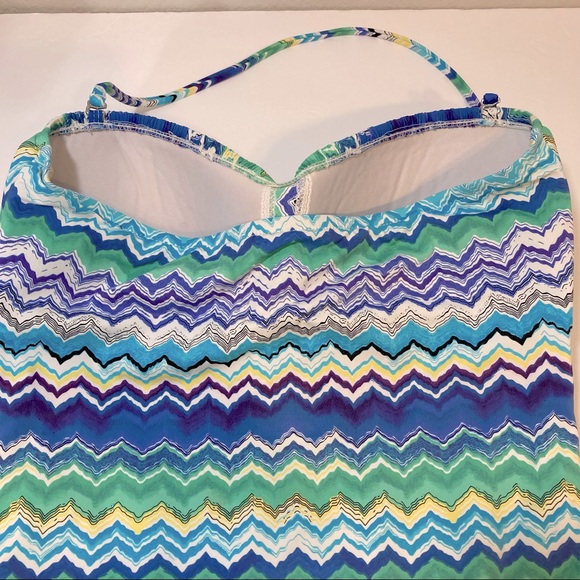 LA BLANCA One Piece Ruched Bathing Suit Size 8 - Picture 3 of 7